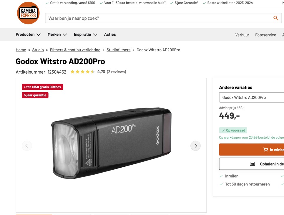 Godox 200 pro nederland